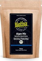 Ekologiškas dumblių mišinys 150 g miltelių | Dulse Kelp Spirulina | Ekologiškai auginamų dumblių mišinys | Išpilstytas į butelius ir kontroliuojamas Vokietijoje | Biotiva