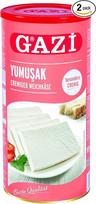 Gazi Yumusak kreminis minkštas sūris - 2 x 800 g metalinė skardinė - Shepherd's Cheese karvės sūris Süzme Beyaz Peynir karvės sūris 55% riebumo 100% karvės pienas lengvas mikrobinis laboratorinis vegetariškas be glitimo Halal