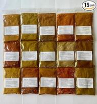 Harissa, Dukkah, Ras El Hanout, kuskusas, Berbere ir kt. 15 x 30 g afrikietiškų prieskonių
