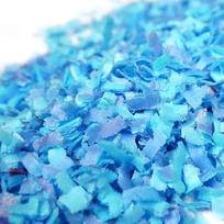 Streuselheld Schnippel Mix Blue 10 g valgomųjų vaflinių dribsnių pabarstukų, skirtų visų rūšių konditerijos gaminiams, pvz., tortams, pyragams, sausainiams, cukriniams pabarstukams, puošti ir dekoruoti