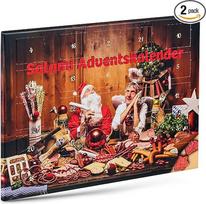 Wurstbaron® Salami Advento kalendorius - 24 mini dešrelių žvaigždutės ir širdelės - 2 vnt.
