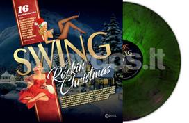Vinilinė plokštelė LP VARIOUS ARTISTS „Swing Into A Rockin Christmas“ (Green Marble Vinyl) (LP)