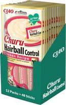 Inaba Cat Churu Hairball Chicken nuo plaukų kamuoliukų su vištiena, 48x14 g