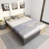 Lova su čiužiniu HARMONIJA RS 180x200 Pilka