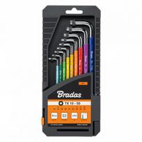 TORX raktų rinkinys Bradas TX 10-50 mm, multicolour / long, 9 vnt.