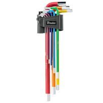 Šešiakampių raktų rinkinys Bradas HX 1,5-10 mm, multicolour / extra long, 9 vnt.