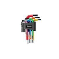 Šešiakampių raktų rinkinys Bradas HX 1,5-10 mm, multicolour / short, 9 vnt.