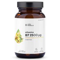 Aura Herbals Vitaminas B7 2500 µg (Biotinas) – 120 kapsulės