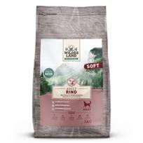 WILDES LAND Soft beef&rice sausas begrūdis pašaras suaugusiems šunims su jautiena ir ryžiais, 5 kg