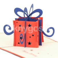 3D iššokantis atvirukas  „Birthday Gift Box“