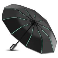 Elegantiškas sulankstomas skėtis – juodas automatinis ANTI-UV skėtis