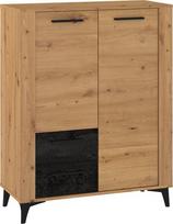 Spintelė Meblocross Sigma SIG-08, ruda/juoda