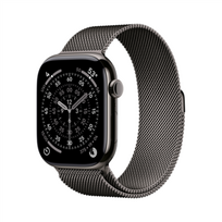 Apple Watch Series 11 GPS + Cellular 46mm Slate Titanium Case with Slate Milanese Loop - M/L
