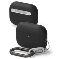 Juodas ausinių dėklas "Ringke Silicone" skirtas Apple Airpods Pro 3