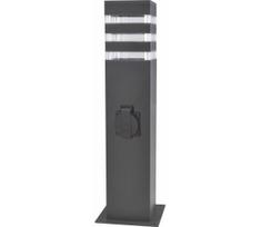 Lauko šviestuvas su lizdu TEKSAS 1xE27/20W/230V 44 cm IP44 antracitas