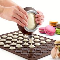 Macaron Gaminimo Rinkinys: Silikoninis Kilimėlis ir Formavimo Priemonės, 1 PC-Macaron butelis