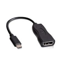 V7 USB-C TO DP ADAPTER BLACK USB C - DisplayPort, male/female, Schwarz (V7UCDP-BLK-1E)