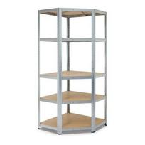 Sandėliavimo lentyna Corner, 176 x 75 x 40 x 50, 5 lentynos, lentynos apkrova 175 kg