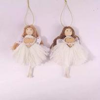 Angelas su tiulio sijonu ir širdele - 14 cm, įvairių rūšių.