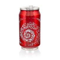 Banquet Kelioninis termo puodelis 300ml ,raudonas/burbuliukai