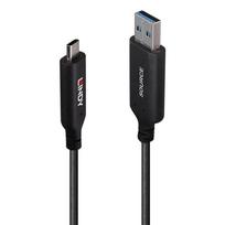 USB kabelis Lindy USB-A - USB-C 50 m Black (43397) | 43397 | 4002888433976