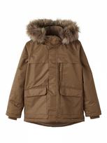 NAME IT žieminė striukė SNOW05, ruda, 146 cm, 13202212