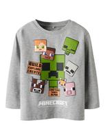 NAME IT MINECRAFT marškinėliai, 13249602-6e6e6e 110 cm