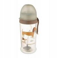 CANPOL BABIES neišsipilantis buteliukas su šiaudeliu DOGS, 350 ml., 56/510_bro