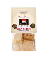 Krekeriai Thin Crisps GOURMANTE, su svogūnais ir sūriu, 150 g