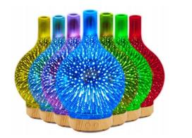 Oro drėkintuvas, aromatinis difuzorius 3 D projekcijos