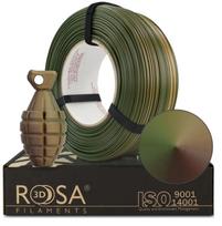 3D plastikas PET-G Magic Army (Green-Beige-Bronze) 1kg refill Rosa3D