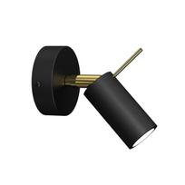 Sieninis šviestuvas PRESTON GOLD/BLACK 1x mini GU10