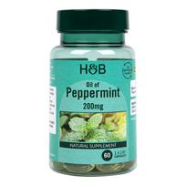 H&B Pipirmėčių aliejus 200 MG, 60 kapsulių