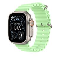 49mm Neon Green Ocean Band - Natural Titanium Finish - MGCF4ZM/A