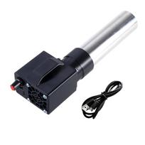 Nešiojamas elektrinis kepsninės ventiliatorius oro pūstuvas lauko kepimui C tipo+DC5.5x2.1mm maitinimo įvestis 16000RPM greitis kepsninės ventiliatorius 40MM