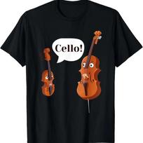Čelisto Čelistas Orkestro Muzikantas Klasikinės Muzikos Marškinėliai S juoda