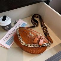 Thick Chain Women's Waist Bag Fanny Pack Fashion Shoulder Crossbody Chest Bags Female Belt Bag Crocodile Shoulder Bag KTY juoda