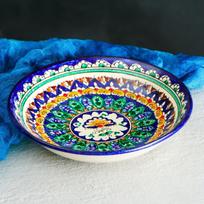 Lėkštė "Raštai", mėlyna, gili, spalvota, 20 cm 2741458