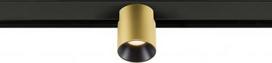FIXT-IT!, 48V, DALI, Round, Surface mounted track, Spot, 2700K, 6.6 W, 36°, Gold/Black 1008959 | 4024163303699