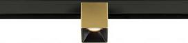FIXT-IT!, 48V, DALI, Square, Surface mounted track, Spot, 2700K, 6.6 W, 36°, Gold/Black 1008983 | 4024163303453