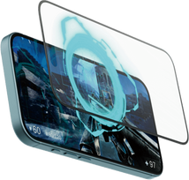 PanzerGlass Gaming - Bildschirmschutz für Handy - ultrabreite Passform - Glas - Rahmenfarbe schwarz - für Apple iPhone 16 Pro Max (2860)
