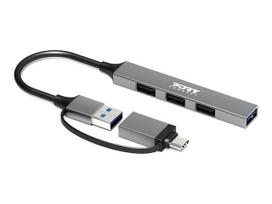 PORT CONNECT | HUB USB-C/USB-A 4 ports USB-A 3.0 5Gbps | 900160