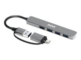 PORT CONNECT | Hub USB-C/USB-A vers 4 ports USB-A 3.0 5Gbps