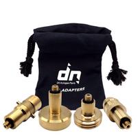 DN Autogas Parts LPG GPL automobilių dujų baliono užpildymo adapterių rinkinys M10 visai Europai ACME DISH EURONOZZLE BAYONET su maišeliu