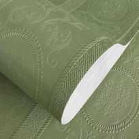 3D Balti Reljefiniai Lipnūs Tapetai Damasko Tekstūros Savilipūs Tapetai Modernūs Gėlių Nuimami Kontaktiniai Popieriai 1mx44cm balta