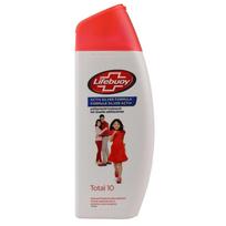 Lifebuoy Total 10 Antibakterinis kūno prausiklis 300 ml 1 vnt. Pakuotė Kasdienei higienai ir giluminiam valymui Putojantis dušas Apsauga