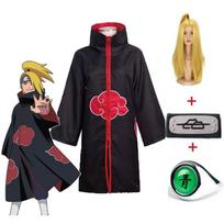 Uzumaki Akatsuki Cosplay Berniukams Mergaitėms Uzumaki Švarkas Kelnės Galvos juosta Perukas Rekvizitai Vaikas Uniforma Kunai Helovino Kostiumas L kaip parodyta spalva