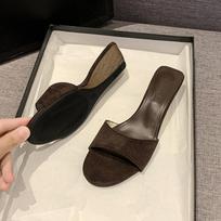 Vasaros Naujas Stilius Moteriškos Šlepetės Žemu Pleištu Moteriškos Elegantiškos Basutės Atviras Pirštas Lauko Suknelės Sandalai Batai Zapatos Mujer 35 leopardo rašto spalva