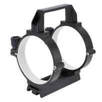 Teleskopo vamzdžio žiedas Aliuminio lydinio optinio vamzdžio spaustuvas su paminkštinimo juostelėmis 80 mm iki 90 mm astronominiam teleskopui