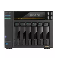 NAS Asustor AS6808T; Tower; 8x (3.5" SATA HDD/ 2.5" SSD); AMD Ryzen Embedded V3C14; 16G ECC DDR5 SODIMM (max. 64GB), 2x 10GbE, 2x 5GbE, 4x M.2 2280 NVMe PCIe 4.0, 2x USB4, 2x USB 3.2 Gen, 1x optional 10GbE card